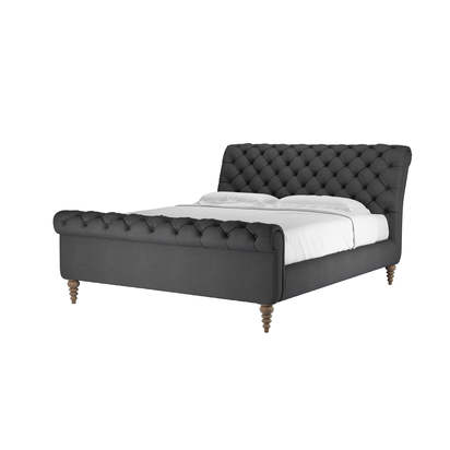 Knightsbridge Super King Bed in Arctic Seal Easy Cotton