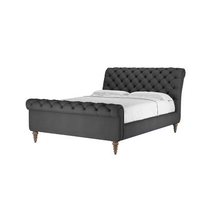 Knightsbridge King Bed in Arctic Seal Easy Cotton