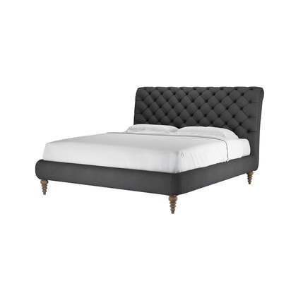 Knightsbridge without Footboard Super King Bed in Arctic Seal Easy Cotton