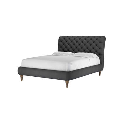 Knightsbridge without Footboard King Bed in Arctic Seal Easy Cotton
