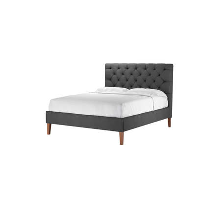 Rosalie 130cm King Bed in Arctic Seal Easy Cotton
