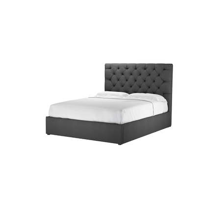 Rosalie 130cm King Ottoman Bed in Arctic Seal Easy Cotton