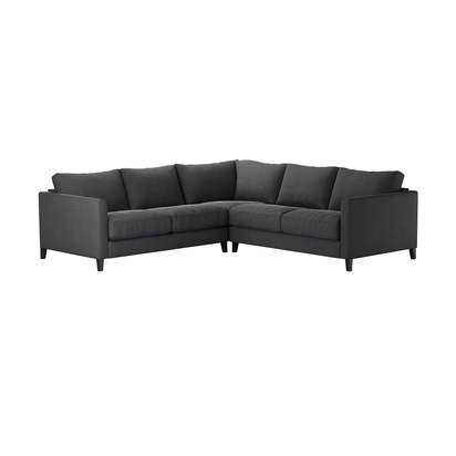 Izzy Small Corner Sofa in Arctic Seal Easy Cotton