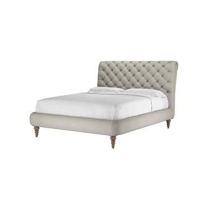 Knightsbridge without Footboard King Bed in Stoneware Easy Cotton