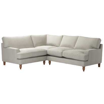 Isla LHF Loveseat w RHF 2 Seat in Stoneware Easy Cotton