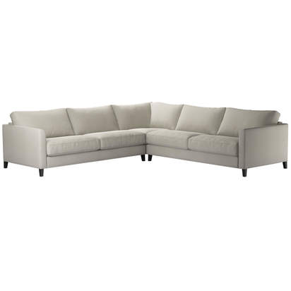 Izzy Large Corner Sofa in Stoneware Easy Cotton