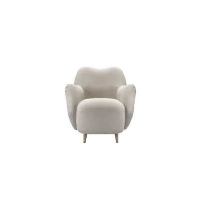 Ginger Armchair in Stoneware Easy Cotton