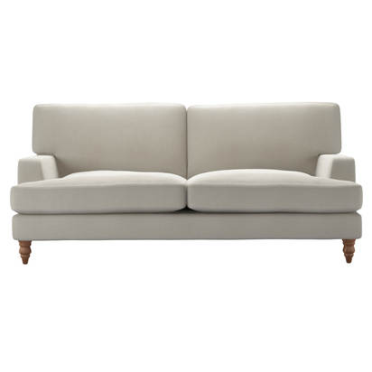 Isla 3 Seat Sofa in Stoneware Easy Cotton