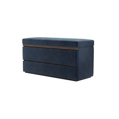 Hardy Bedside Chest of Drawers in Portland Blue  Brushstroke
