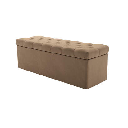 Valentin Blanket Box in Spiced Latte Cotton Matt Velvet