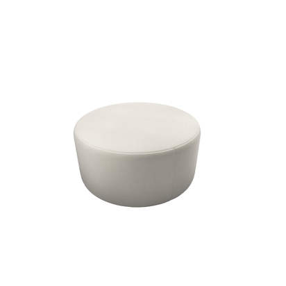 Luna Large Round Footstool in Stoneware Easy Cotton