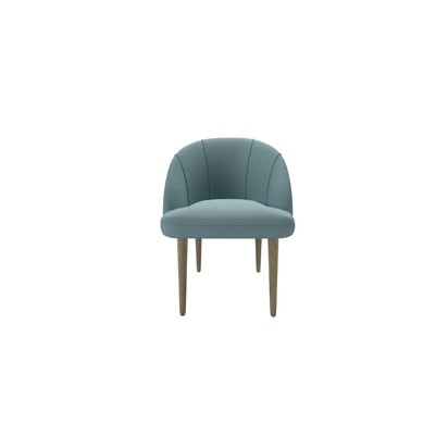 Piper Dining Chair in Lagoon Brushed Linen Cotton