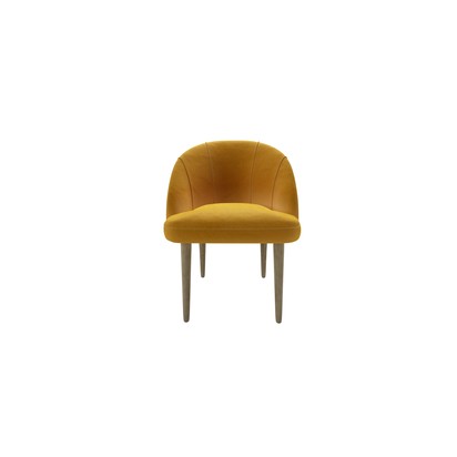 Piper Dining Chair in Butterscotch Cotton Matt Velvet