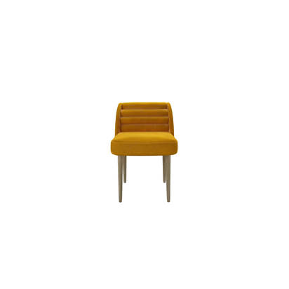 Lola Low Back Dining Chair in Amber Smart Velvet