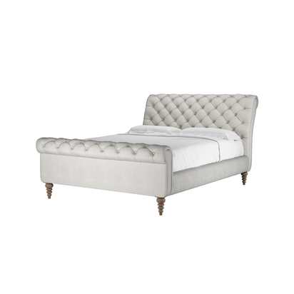 Knightsbridge King Bed in Shell Heathland Weave