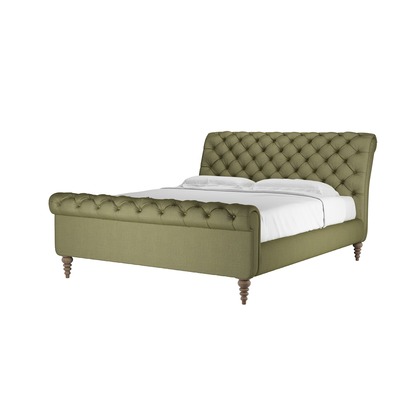 Knightsbridge Super King Bed in Lichen Heathland Weave