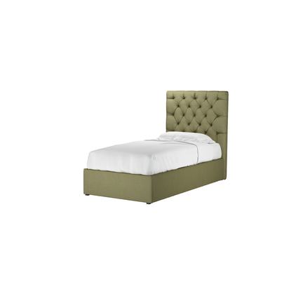 Rosalie 130cm Single Ottoman Bed in Lichen Heathland Weave