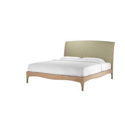 Emilia Super King Bed in Palm Silky Jacquard Weave