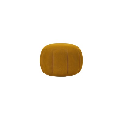 Harper Round Footstool in Amber Smart Velvet