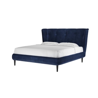 Audrey Super King Bed in Cruise Smart Velvet