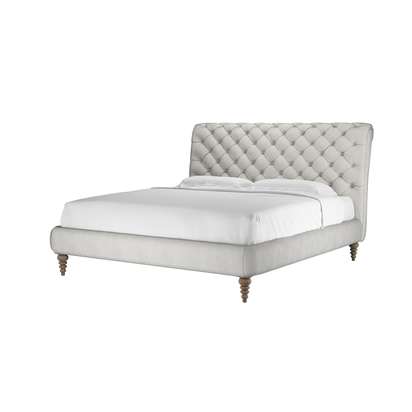 Knightsbridge (No Footboard) Super King Bed in Shell Heathland Weave