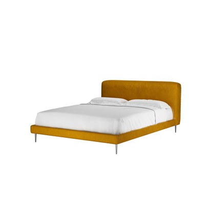 Lucy King Bed in Amber Smart Velvet