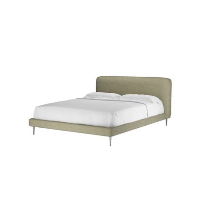 Lucy King Bed in Palm Silky Jacquard Weave