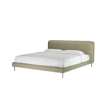 Lucy Super King Bed in Palm Silky Jacquard Weave