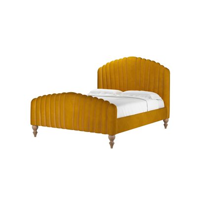 Bella King Bed in Amber Smart Velvet