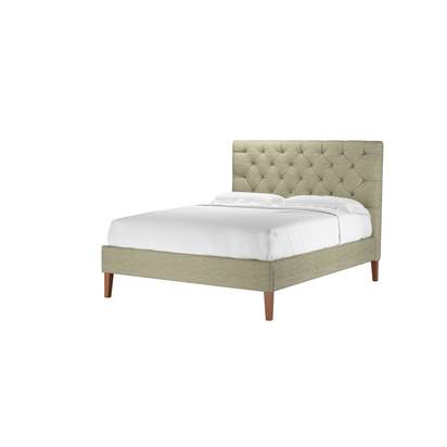 Rosalie 130cm King Bed in Palm Silky Jacquard Weave