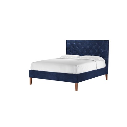 Rosalie 130cm King Bed in Cruise Smart Velvet