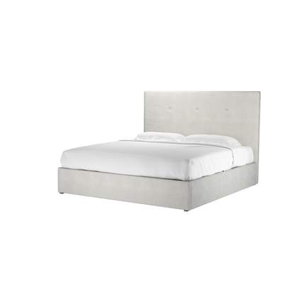 Avery 130cm Super King Ottoman Bed in Shell Heathland Weave