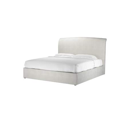Thea Super King Ottoman Bed in Shell Heathland Weave