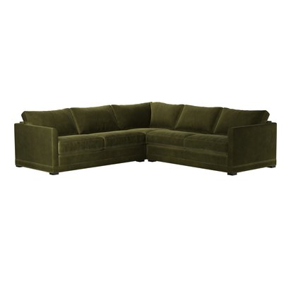 Aissa Medium Corner Sofa in Meadow Smart Velvet