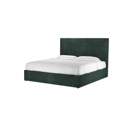 Avery 130cm Super King Ottoman Bed in Smokey Green Cashmere Velvet