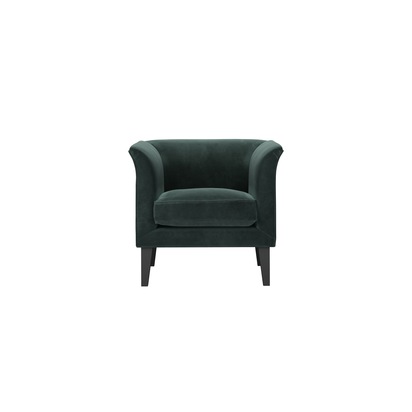 Fingal Armchair in Smokey Green Cashmere Velvet