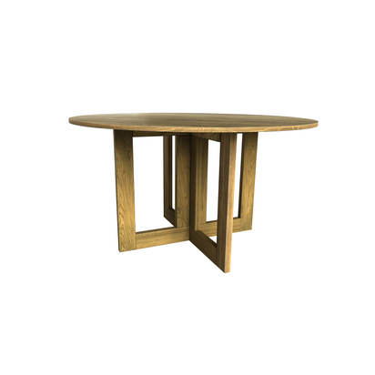 Memphis Round in Black Finish Oak