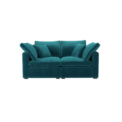 Long Island Slim 2 Seat Sofa in Neptune Smart Velvet