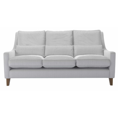Iggy High Back 3 Seat Sofa in Pumice House Herringbone Weave