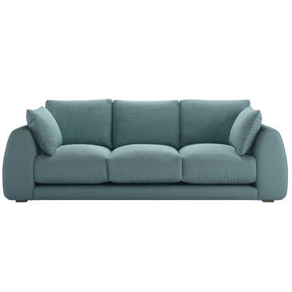 Carmel 3 Seat Sofa in Lagoon Brushed Linen Cotton