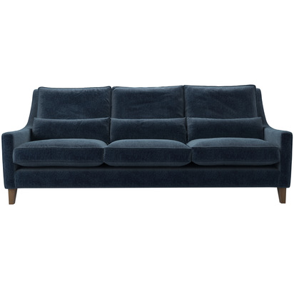 Iggy High Back 4 Seat Sofa in Portland Blue Brushstroke