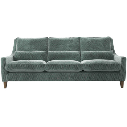 Iggy High Back 4 Seat Sofa in Peppermint Bubble Velvet