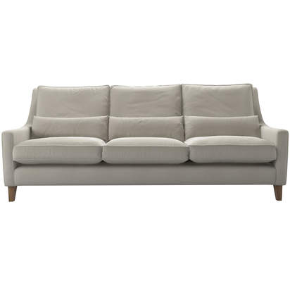 Iggy High Back 4 Seat Sofa in Stoneware Easy Cotton