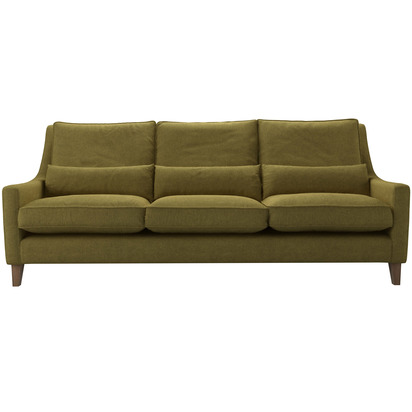Iggy High Back 4 Seat Sofa in Mossymere Norfolk Cotton