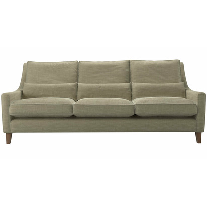 Iggy High Back 4 Seat Sofa in Palm Silky Jacquard Weave