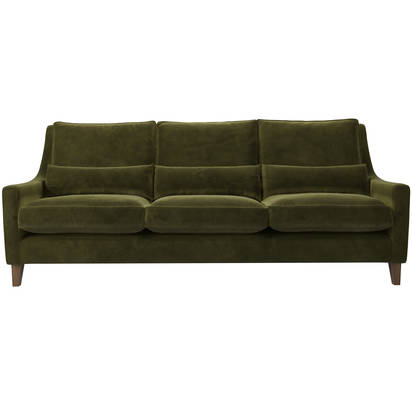 Iggy High Back 4 Seat Sofa in Meadow Smart Velvet