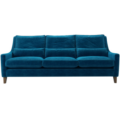 Iggy High Back 4 Seat Sofa in Scuba Smart Velvet