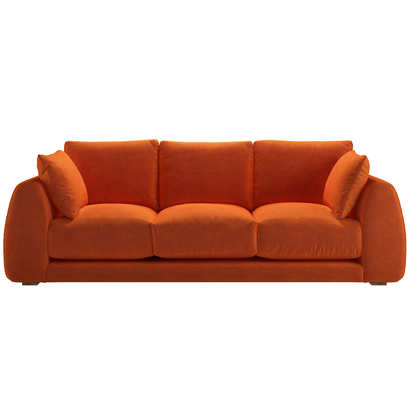Carmel 3 Seat Sofa in Paprika Smart Velvet