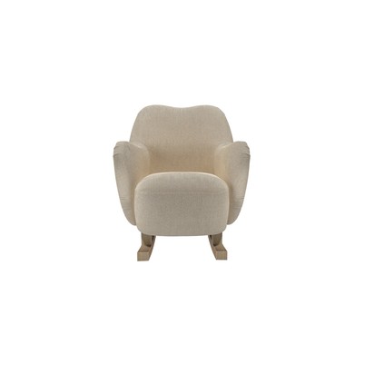 Ginger Rocking Chair in Cashew Baylee Viscose Linen