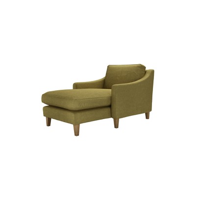 Iggy Chaise Armchair in Mossymere Norfolk Cotton